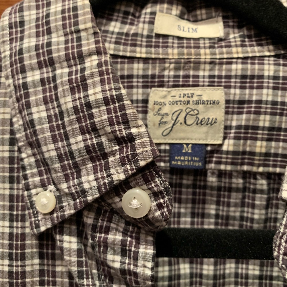 J. Crew men’s button down shirt, slim fit